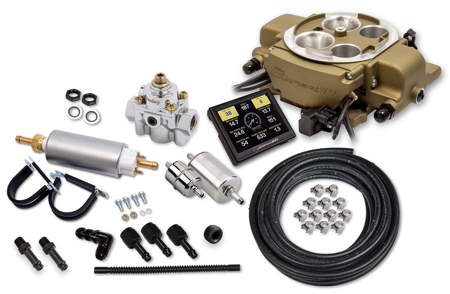 HOLLEYSniper EFI Quadrajet Master Kit - Gold