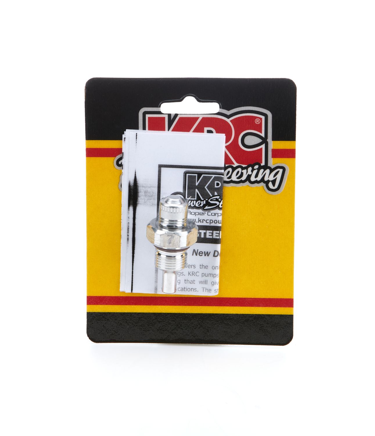KRC POWER STEERINGAlum Flow Valve -6an Male ID - 7