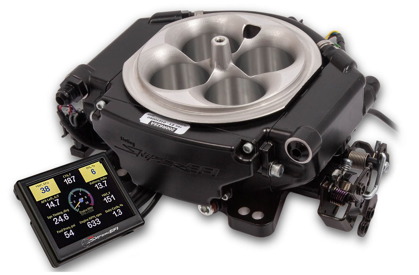 HOLLEYSniper EFI Xflow System 900 CFM Black Finish