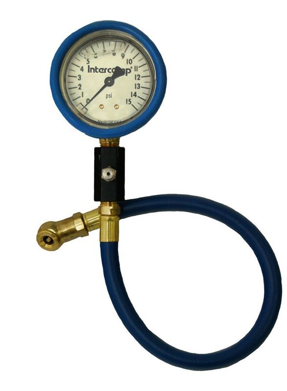 INTERCOMPDeluxe Air Gauge 2.5in 0-15 Liquid Filled
