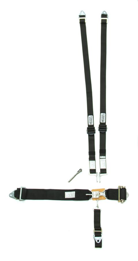 HOOKER HARNESS5-Pt Harness HANS Alum. LL Ratchet Adj Black