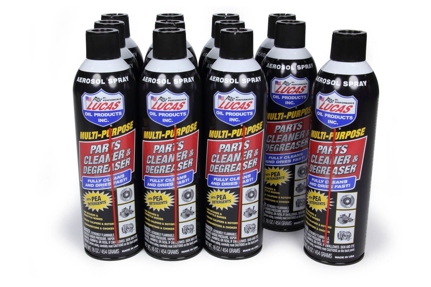 LUCAS OILParts Cleaner & Degrease r Case 12x16oz