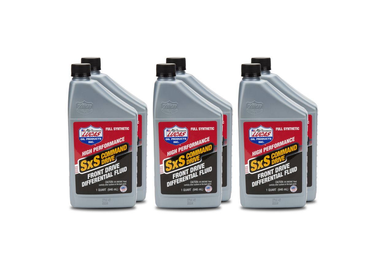 LUCAS OILSynthetic SxS Command Dr ive Case 6 x 1 Quart