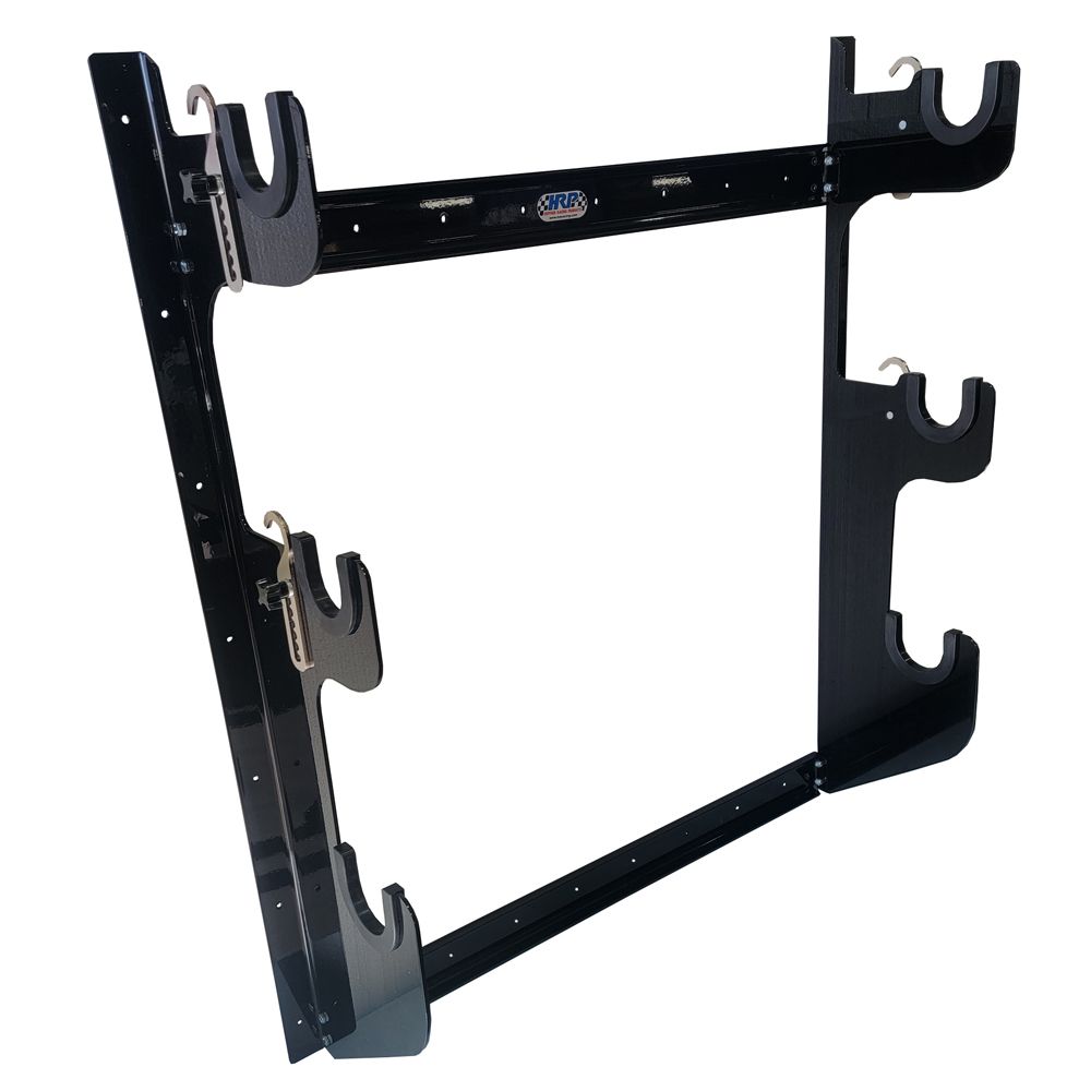 HEPFNER RACING PRODUCTSAxle Rack Wall Mount 1 Rear and 2 Fronts Blk