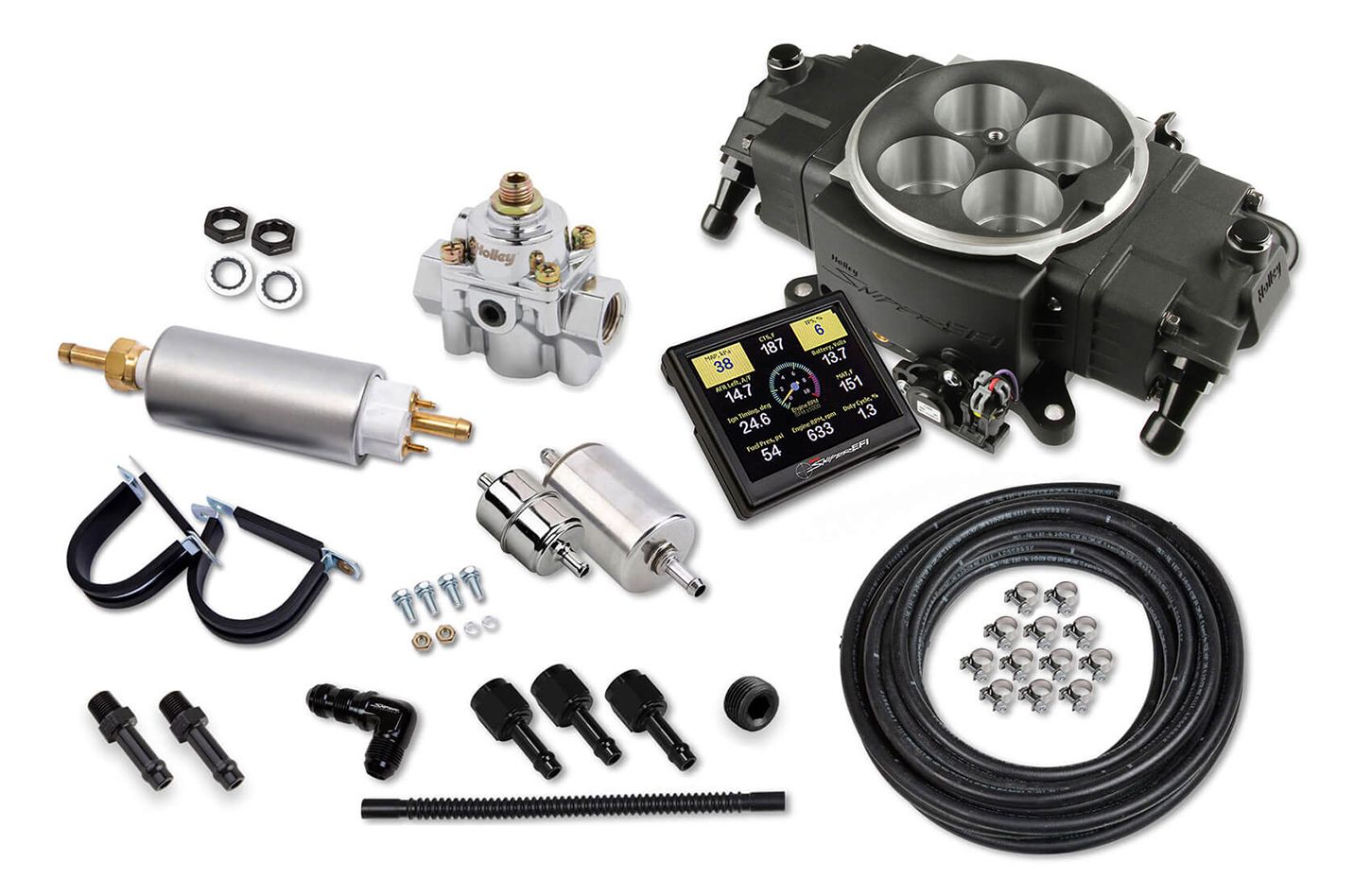 HOLLEYSniper EFI Stealth 4150 Black Finish Master Kit
