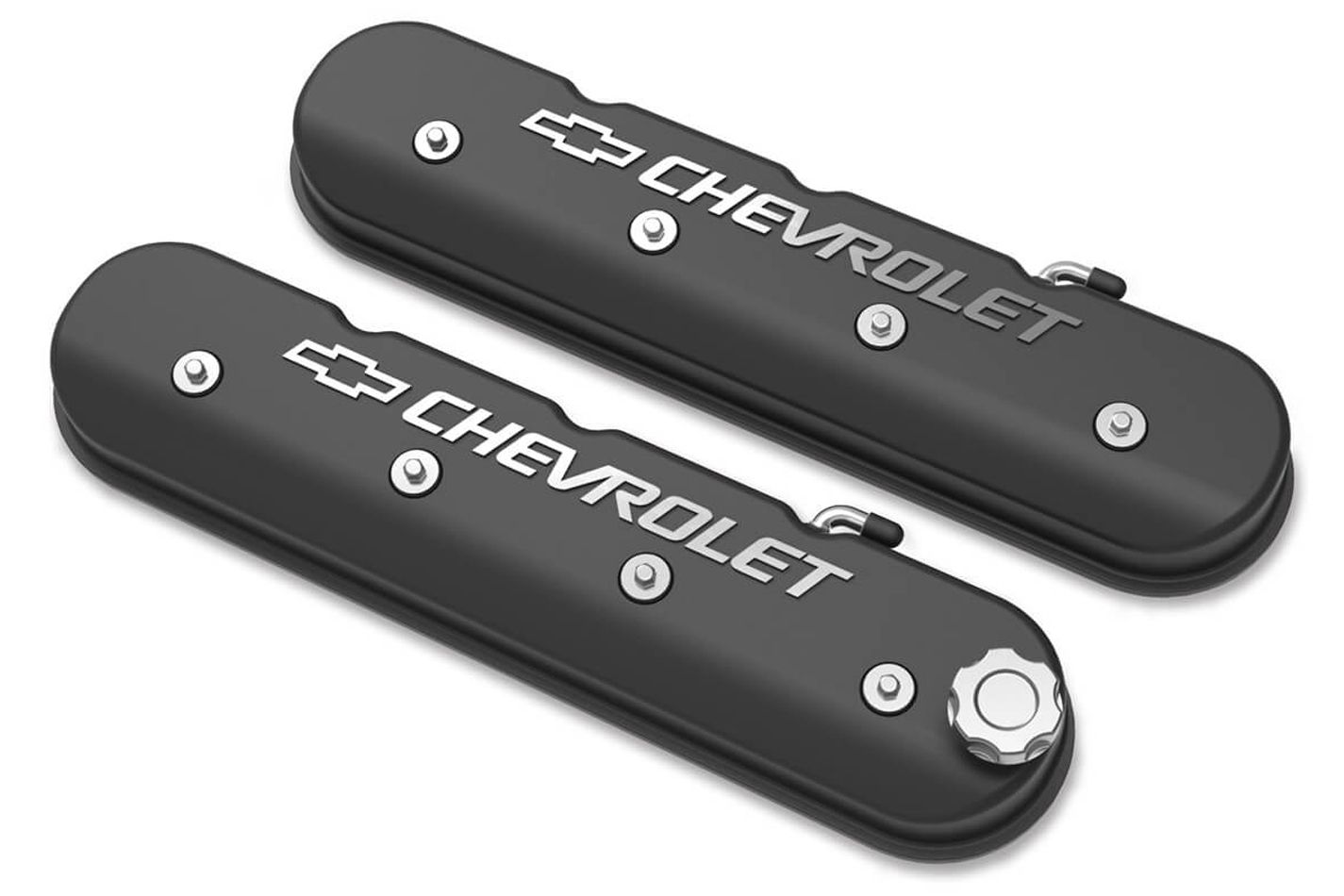 HOLLEYLS Series Valve Covers w/Bowtie Chevrolet Logo
