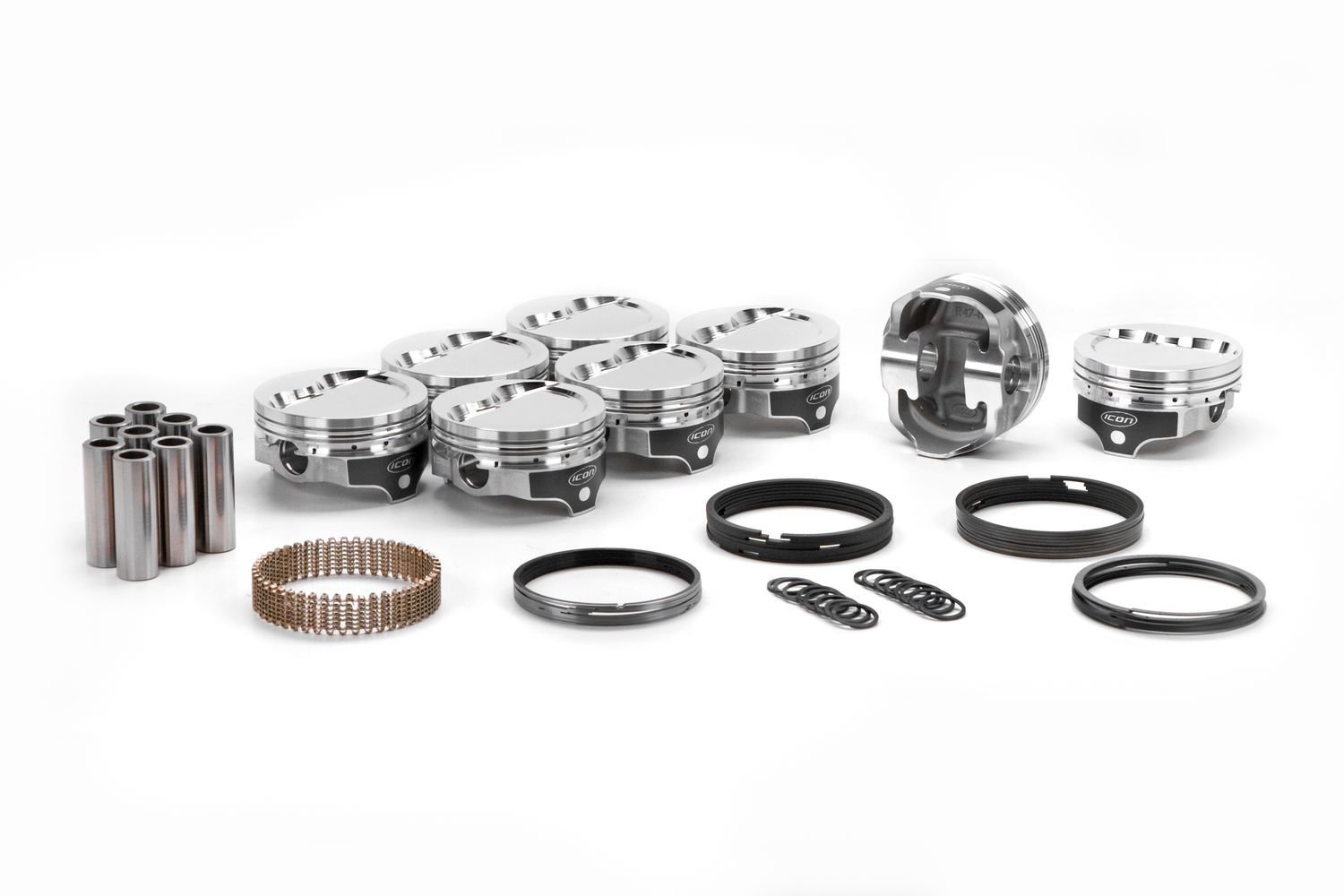 ICON PISTONSSBF Dished Forged Piston Set 4.030 Bore -12.6cc