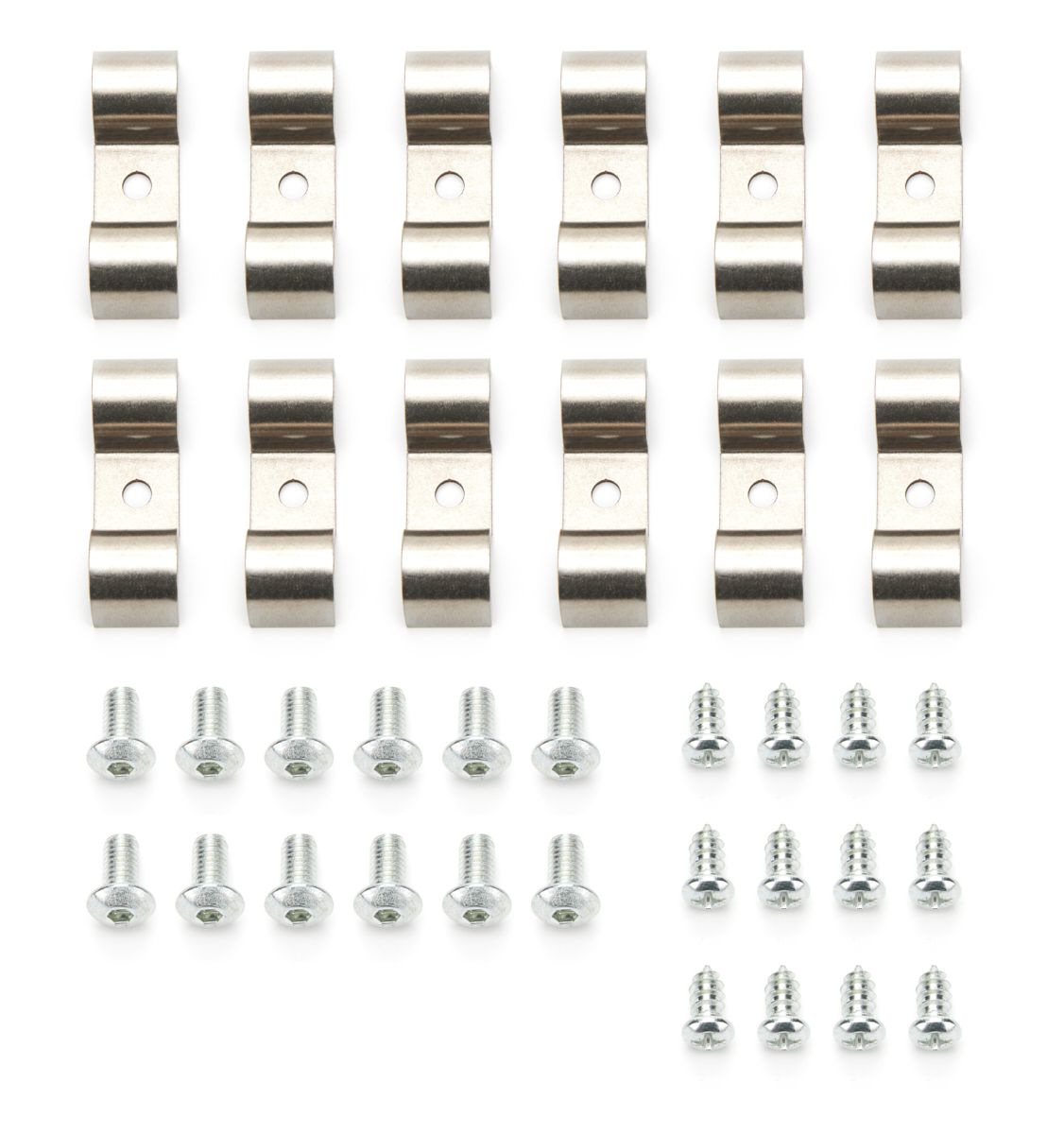KEEP IT CLEAN1/2in Stainless Steel Double Line Clamps 12Pk