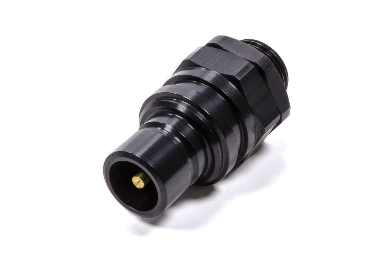 JIFFY-TITEQ/R #8 Male O-Ring Boss Plug Valved Black