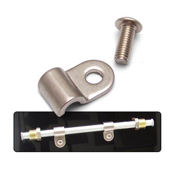KEEP IT CLEAN1/4in Stainless Steel Single Line Clamps 12Pk