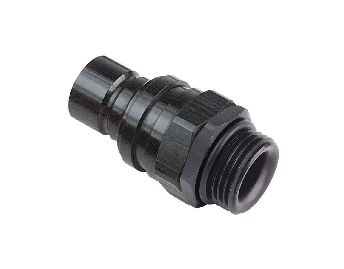 JIFFY-TITEQ/R #8 Male O-Ring Boss Plug Valved Black