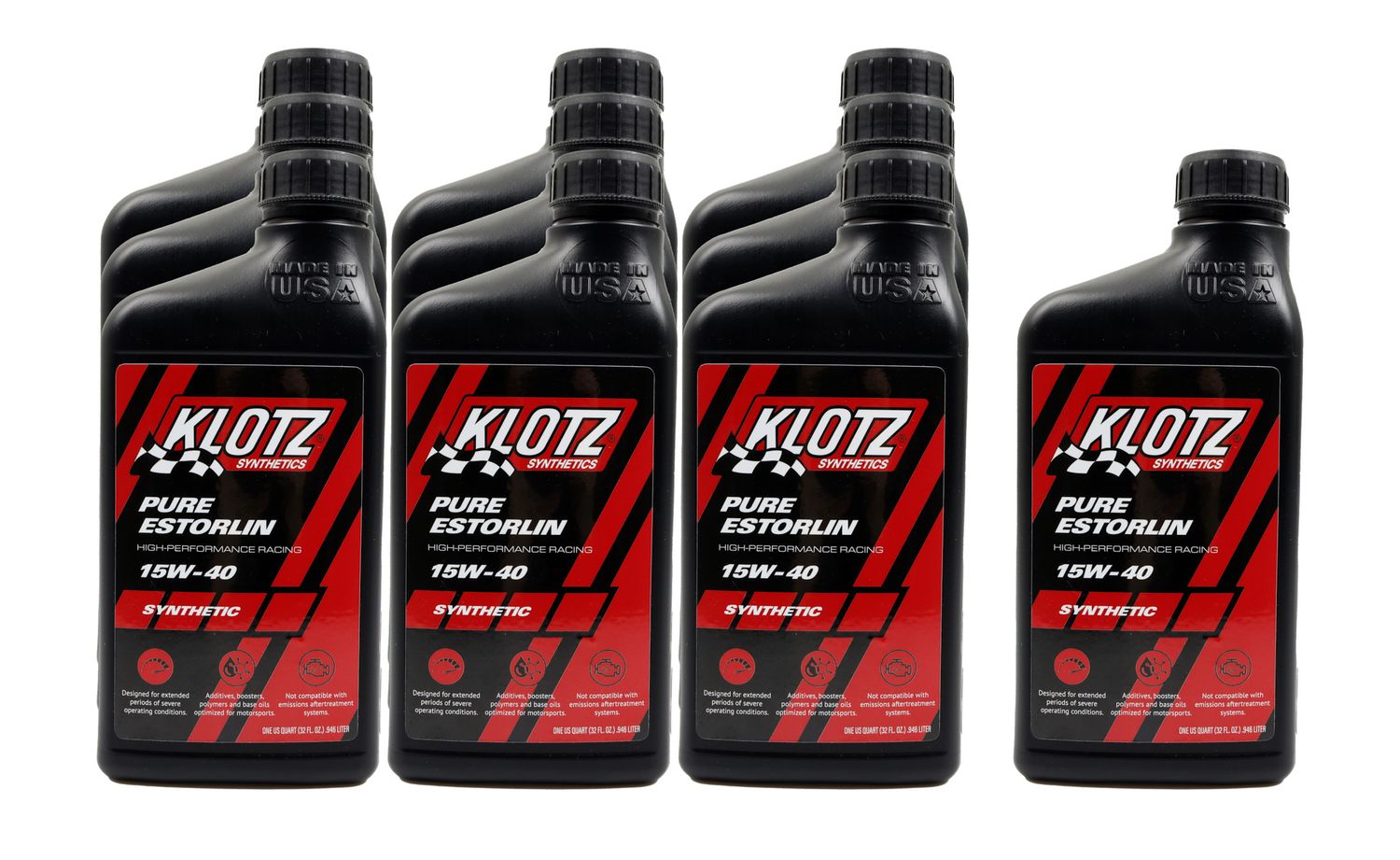 KLOTZ SYNTHETIC LUBRICANTSPure Estorlin Synthetic Oil 15w40 Case 10x1 Qt