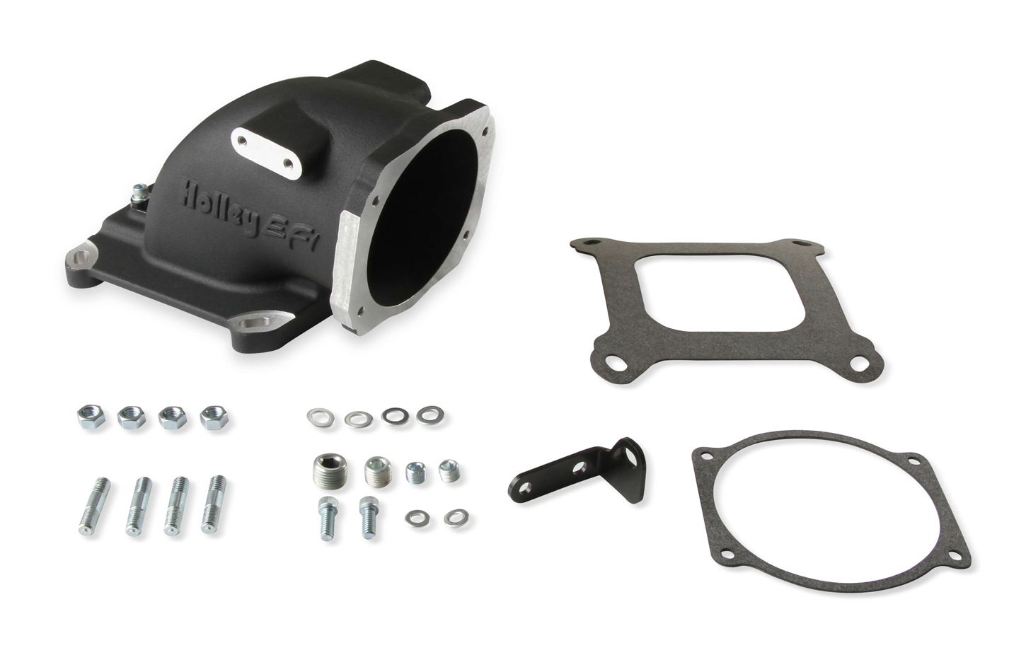 HOLLEYIntake Elbow 4150 GM LS TB Flange - Black