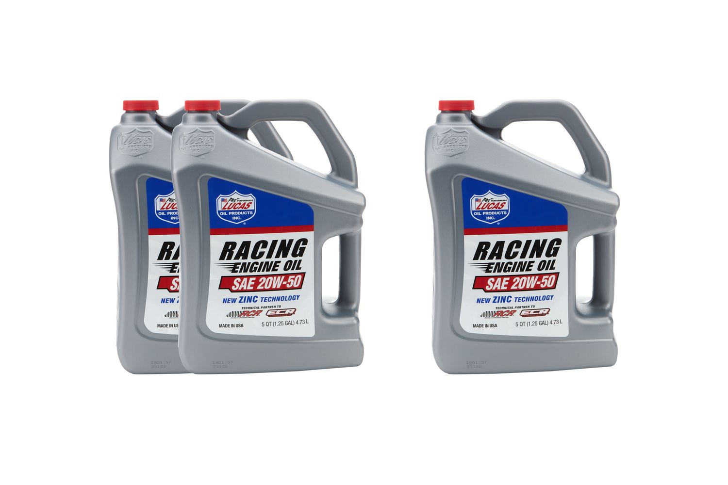 LUCAS OILSAE 20w50 Racing Oil Case 3X5 Quart Bottle