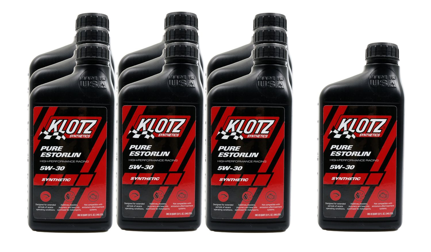 KLOTZ SYNTHETIC LUBRICANTSPure Estorlin Synthetic Oil 5w30 Case 10x1 Quart