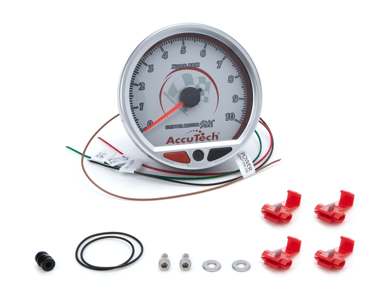 LONGACRETach 4-1/2in AccuTech Stepper Motor Silver