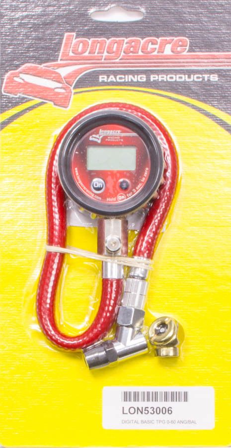 LONGACRETire Gauge Digital 0-60 PSI Basic