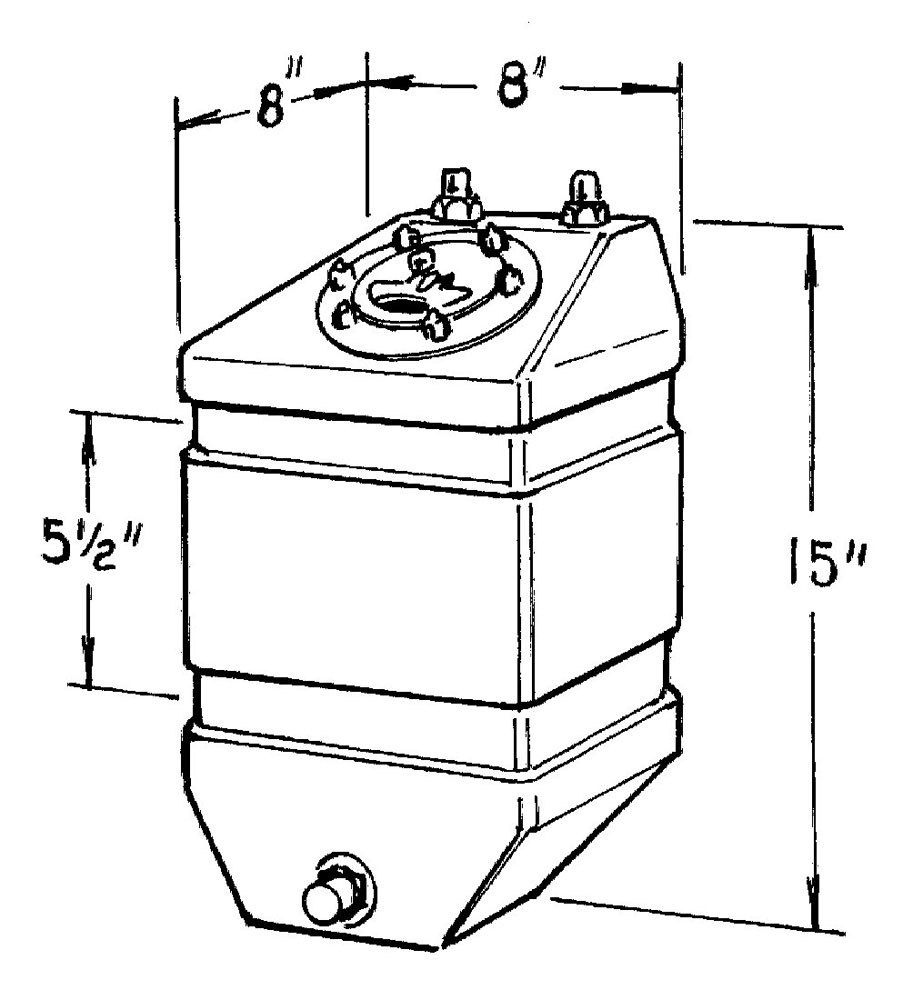 JAZ3-Gallon Pro Drag Fuel Cell