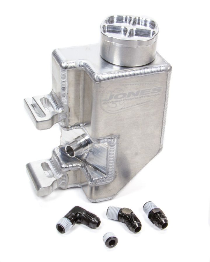 JONES RACING PRODUCTSP/S Reservoir L/W Alum w/Aux Bung & Billet Cap