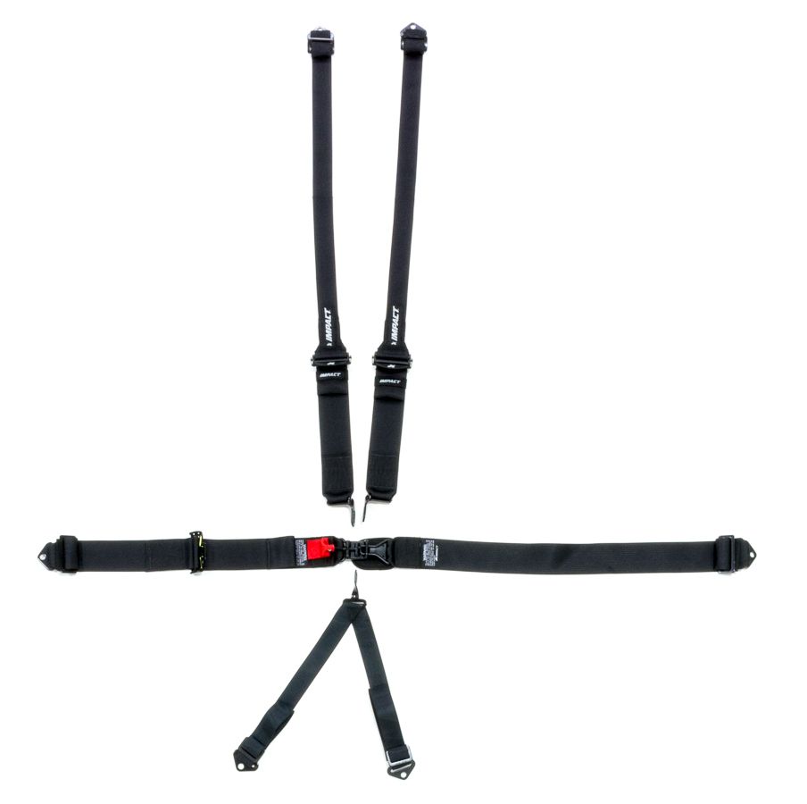 IMPACT RACING6-PT Harness L&L Ind Shldr 3in to 2in Trans