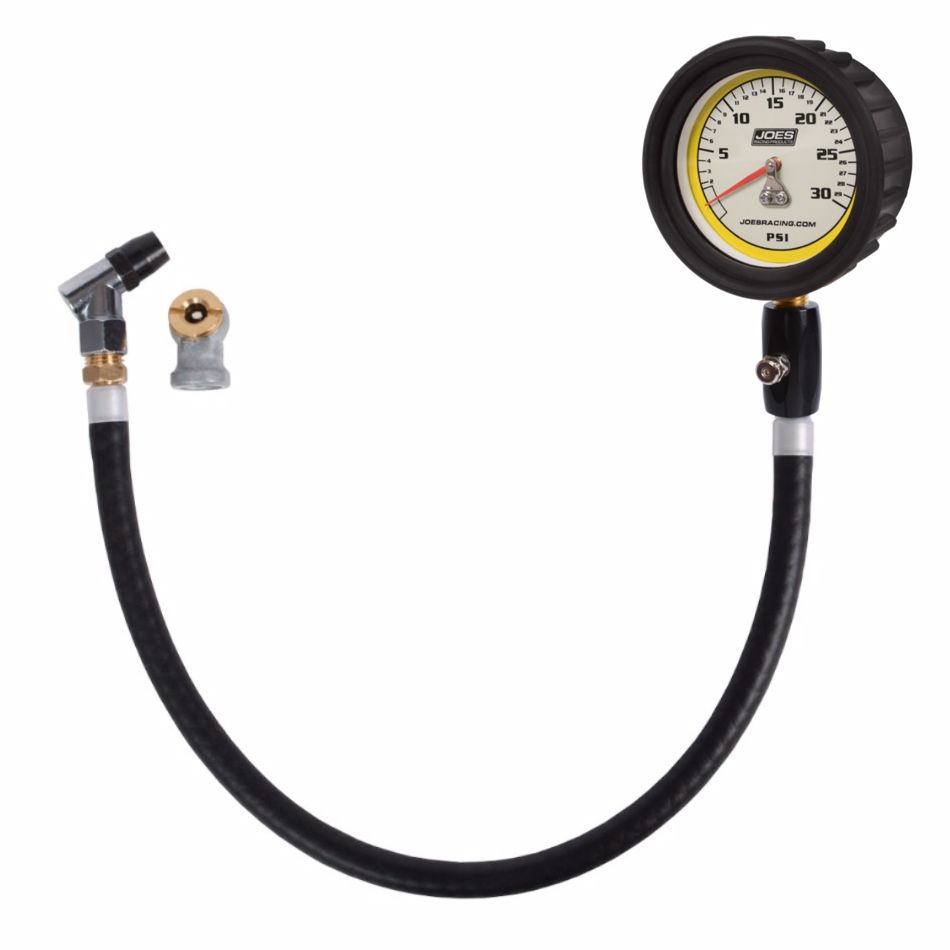 JOES RACING PRODUCTSTire Pressure Gauge 0-30psi Pro w/HiFlo Hold