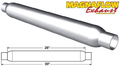 MAGNAFLOW PERF EXHAUSTGlass Pack Muffler 2.25in Aluminized Large