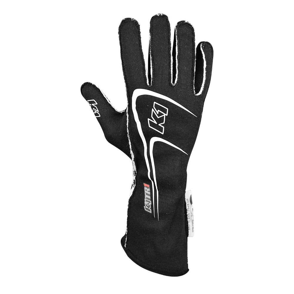 K1 RACEGEARGlove Track 1 Black 4X- Small Youth