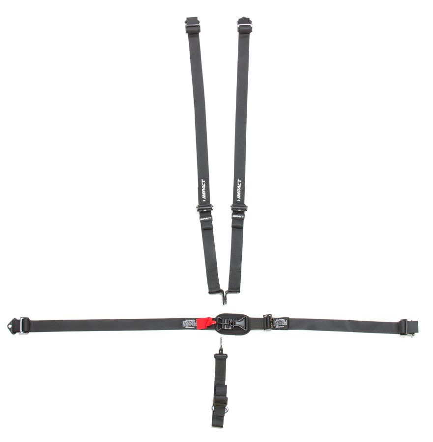 IMPACT RACING5pt 2in Harness L/L P/D Ind Shld Fixed Right Lap