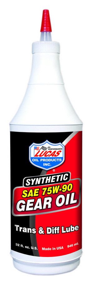 LUCAS OIL75w90 Synthetic Gear Oil 1 Qt