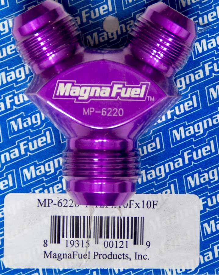 MAGNAFUEL/MAGNAFLOW FUEL SYSTEMS Y-Fitting - 1 #12an & 2 #10an