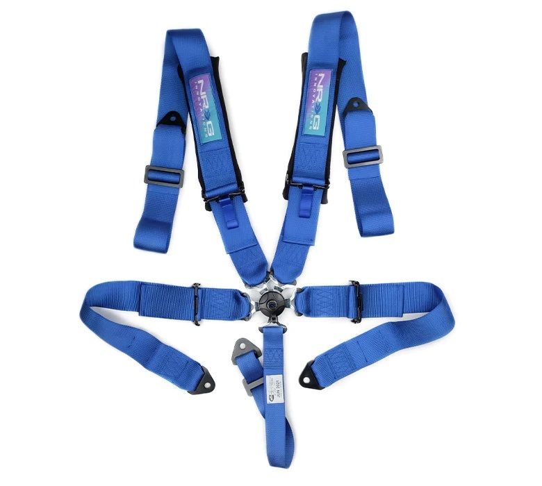 NRG INNOVATIONHarness 5pt Camlock Blue w/Pads SFI 16.1