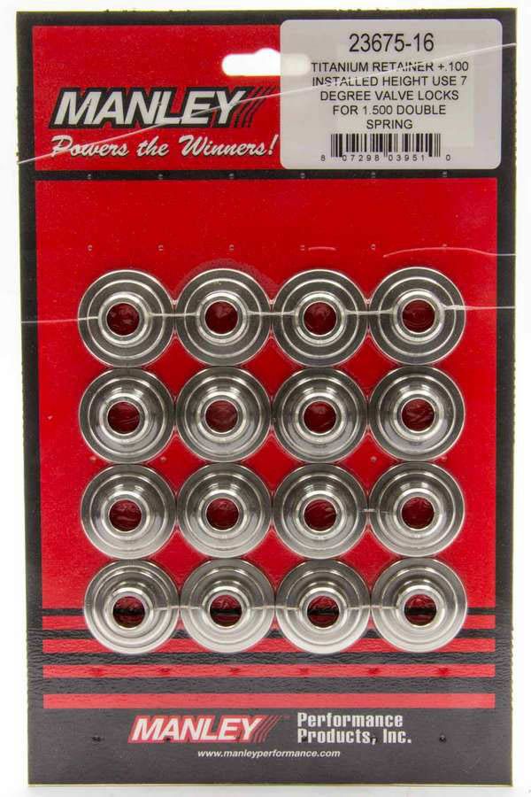 MANLEY10 Degree Titanium Valve Spring Retainers