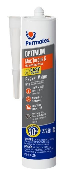 PERMATEXOptimum Grey RTV 12 Oz Silicone Cartridge