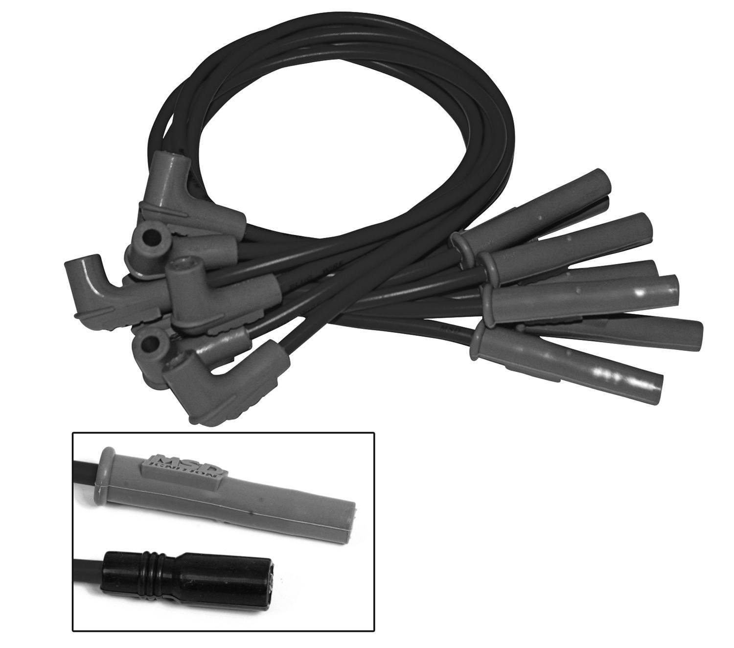 MSD IGNITION8.5mm Wire Set - GM LS Series w/Remote Coil