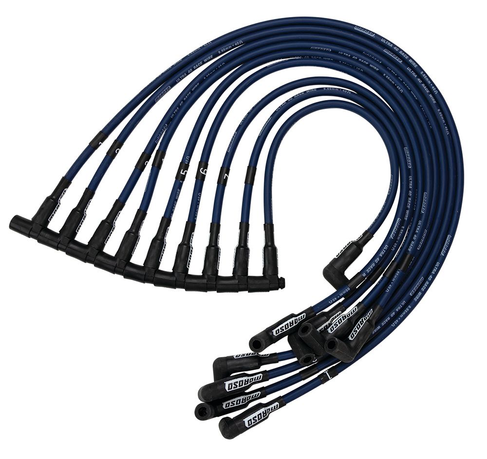 MOROSOUltra 40 Plug Wire Set SBC Sprint Car Blue