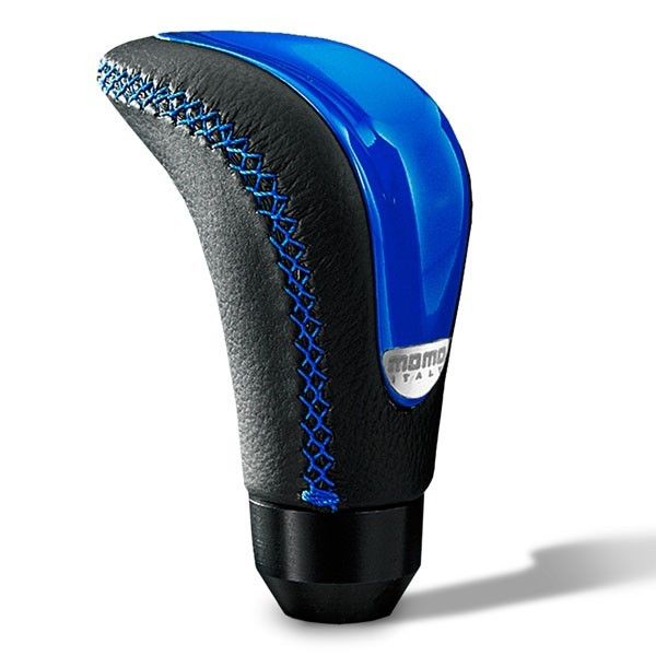 MOMO AUTOMOTIVE ACCESSORIESCombat EVO Shift Knob Leather Blue Insert