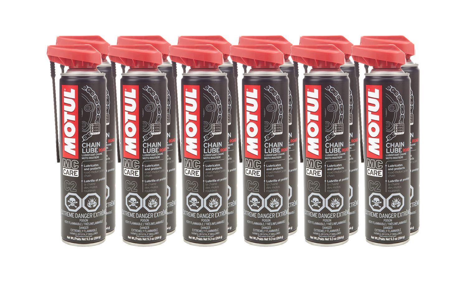 MOTUL USAC2 Chain Lube Road Case 12 x 400L Bottles