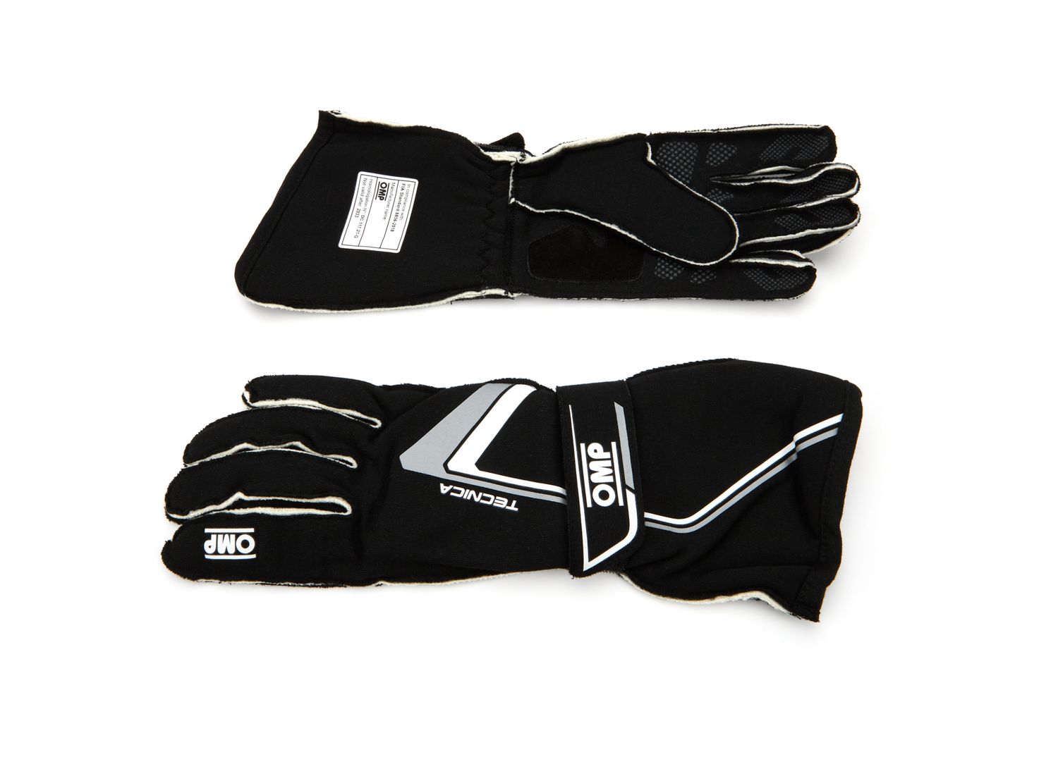 OMP RACING, INC.Tecnica Gloves Black And White Medium