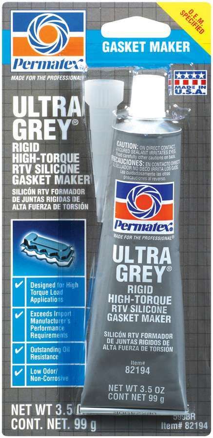 PERMATEXUltra Grey Gasket Maker 3.5 oz Carded Tube