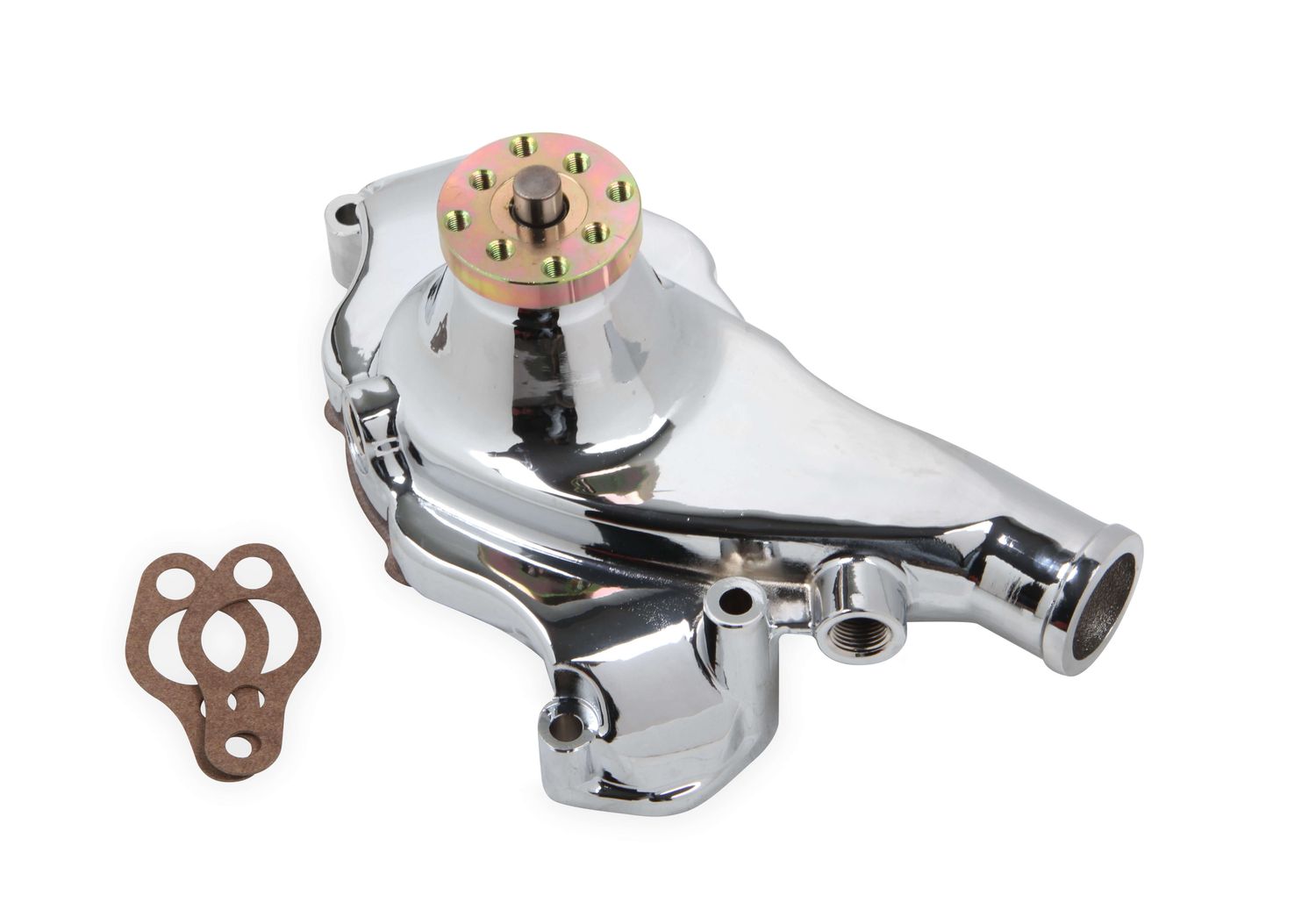 MR. GASKETSBC Short Water Pump Alm. w/Chrome Finish