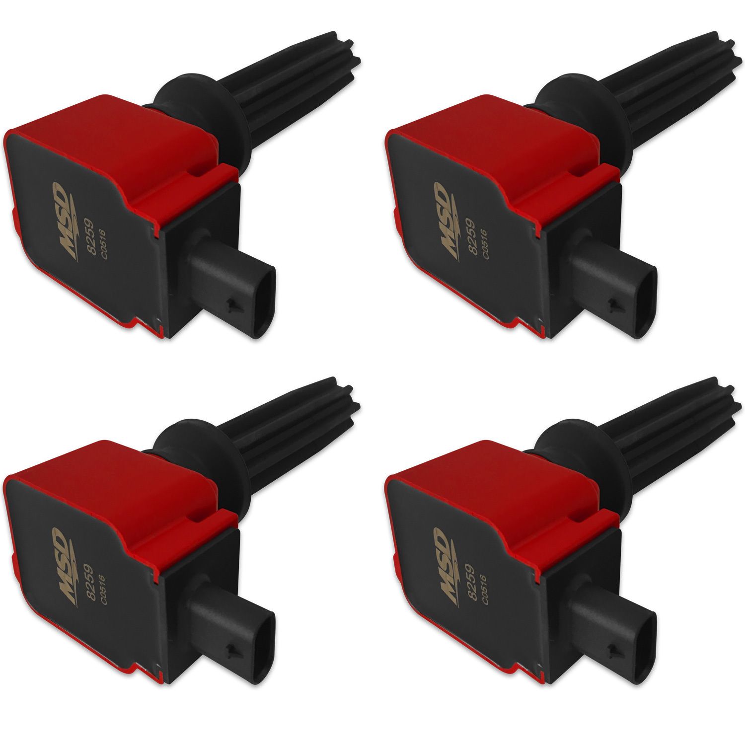 MSD IGNITIONCoil 4pk Ford Eco-Boost 2.0L/2.3L Red