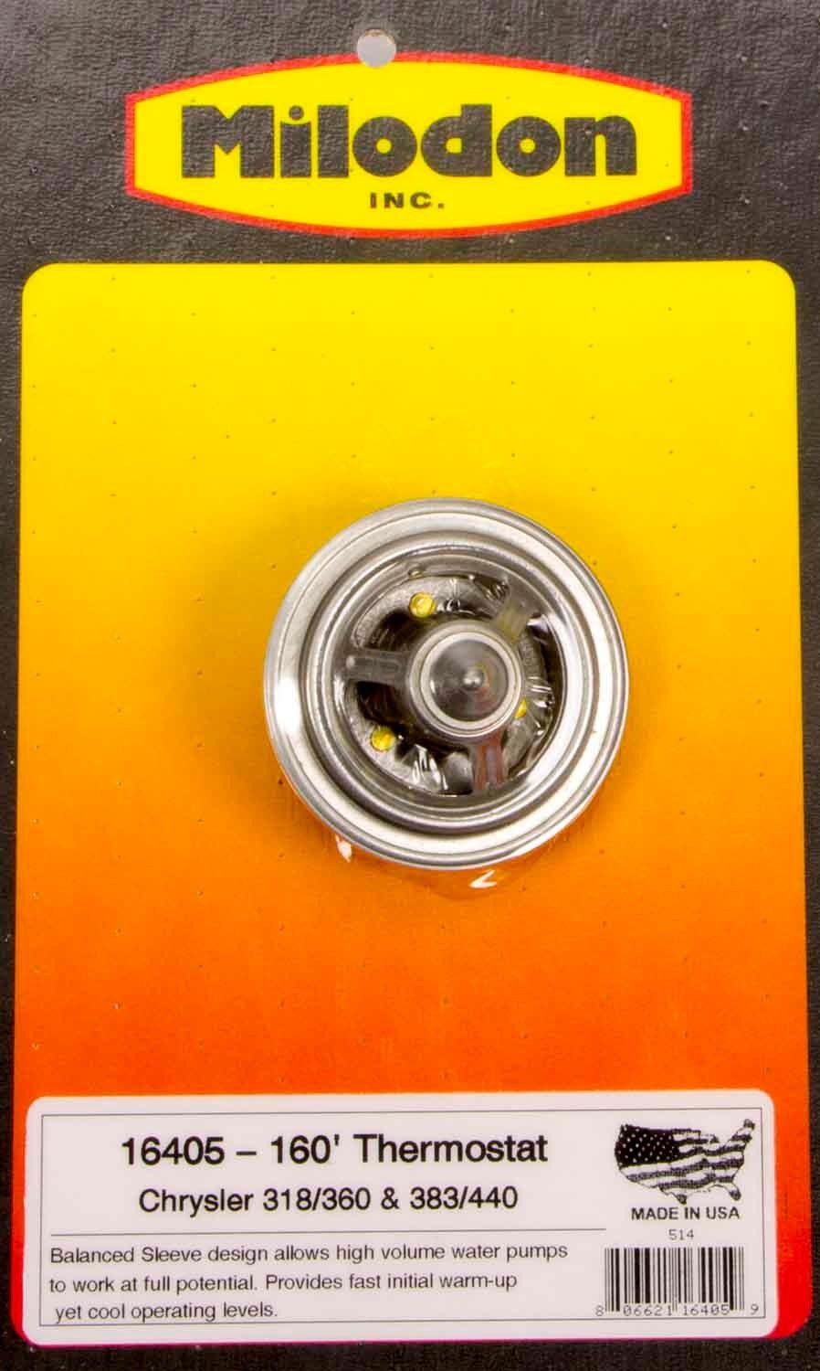 MILODON160 Degree Thermostat - Mopar