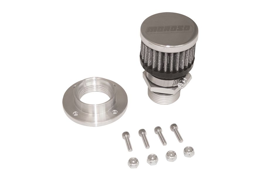 MOROSOValve Cover Breather Kit Bolt In Style - Aluminum