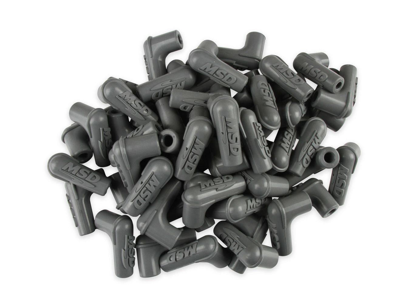 MSD IGNITION90-Deg Sprak Plug Boots 50pk - Gray