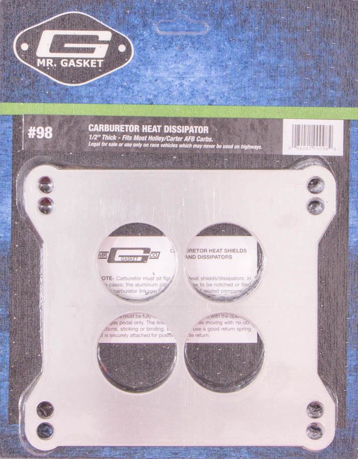 MR. GASKETCarb. Dissipator 4-Bbl. 1/2in Thick- 4-Hole