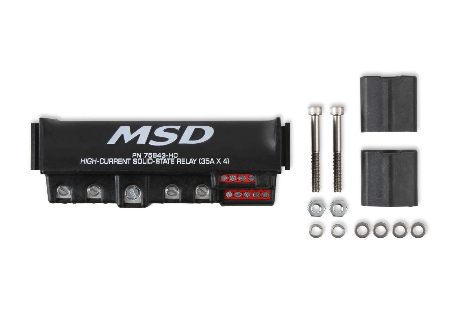MSD IGNITIONHigh-Current Solid State Relay 35 Amp x 4 Black