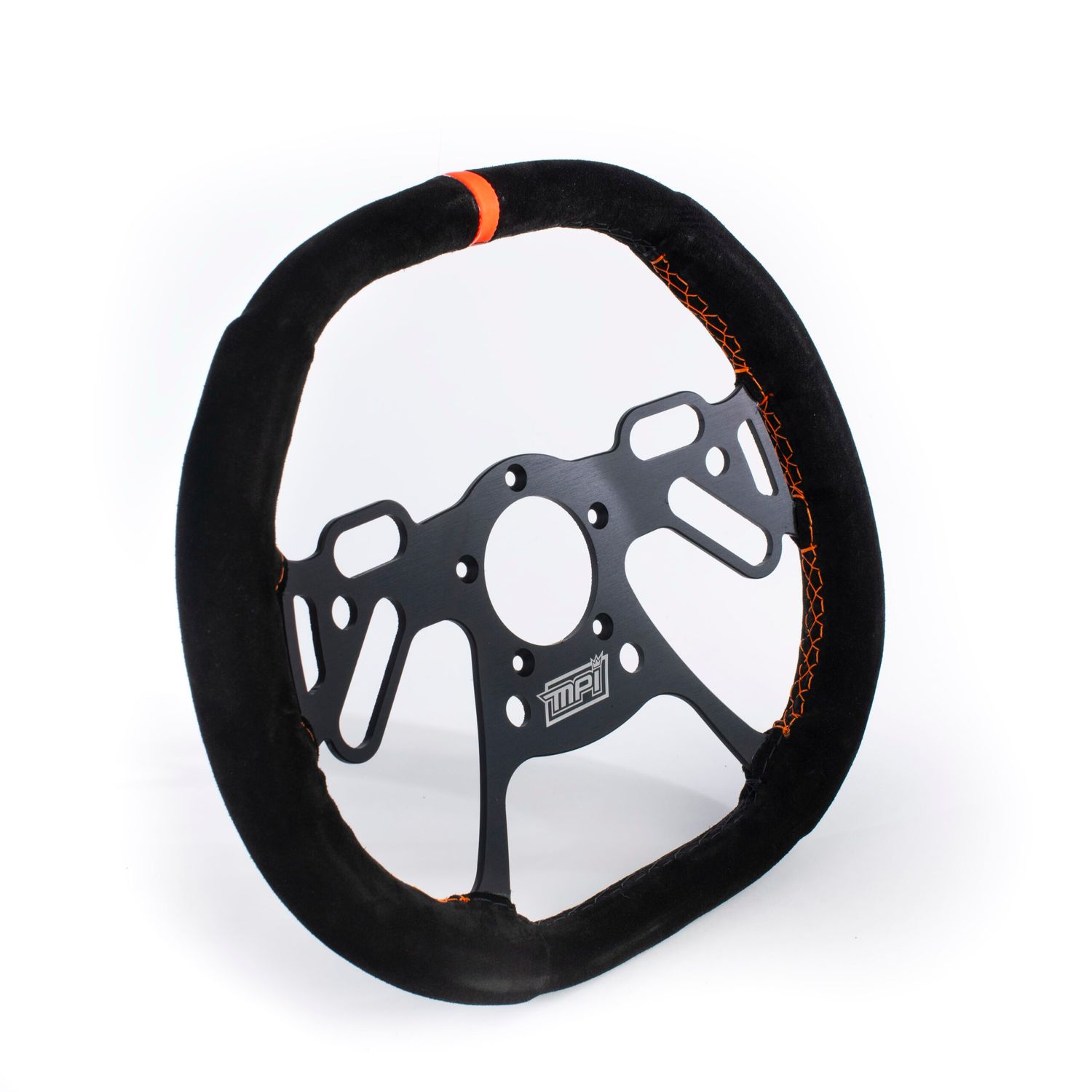 MPI USASteering Wheel Drag Race 13in Square Frame Black