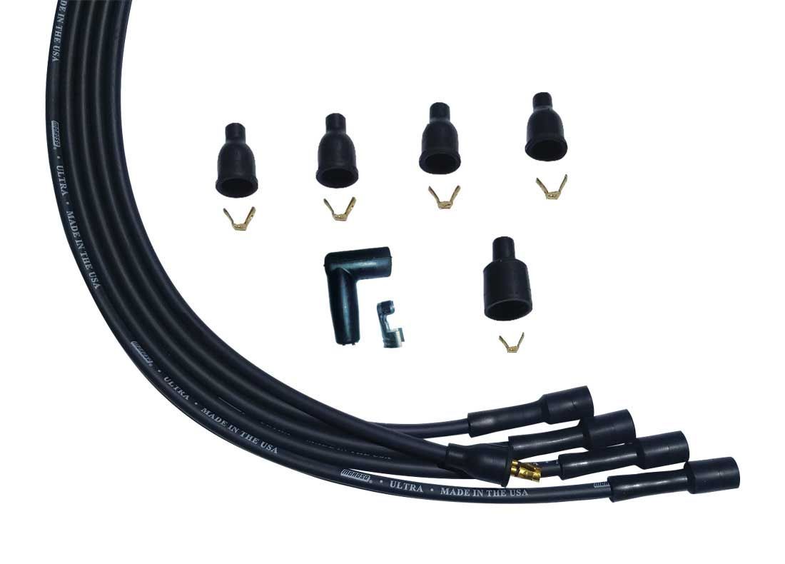 MOROSOUltra Plug Wire Set Universal 4-Cyl Black