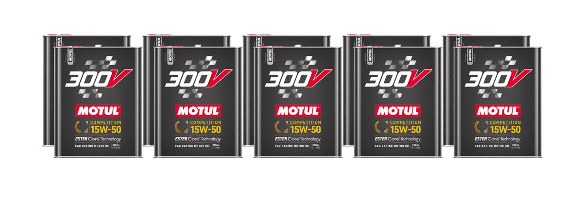 MOTUL USA300V Competition Oil 15w50 Case 10 x 2 Liter