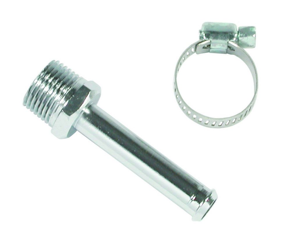 MR. GASKET 3/8inNPT Chrome Hose Fitting To 3/8in Hose